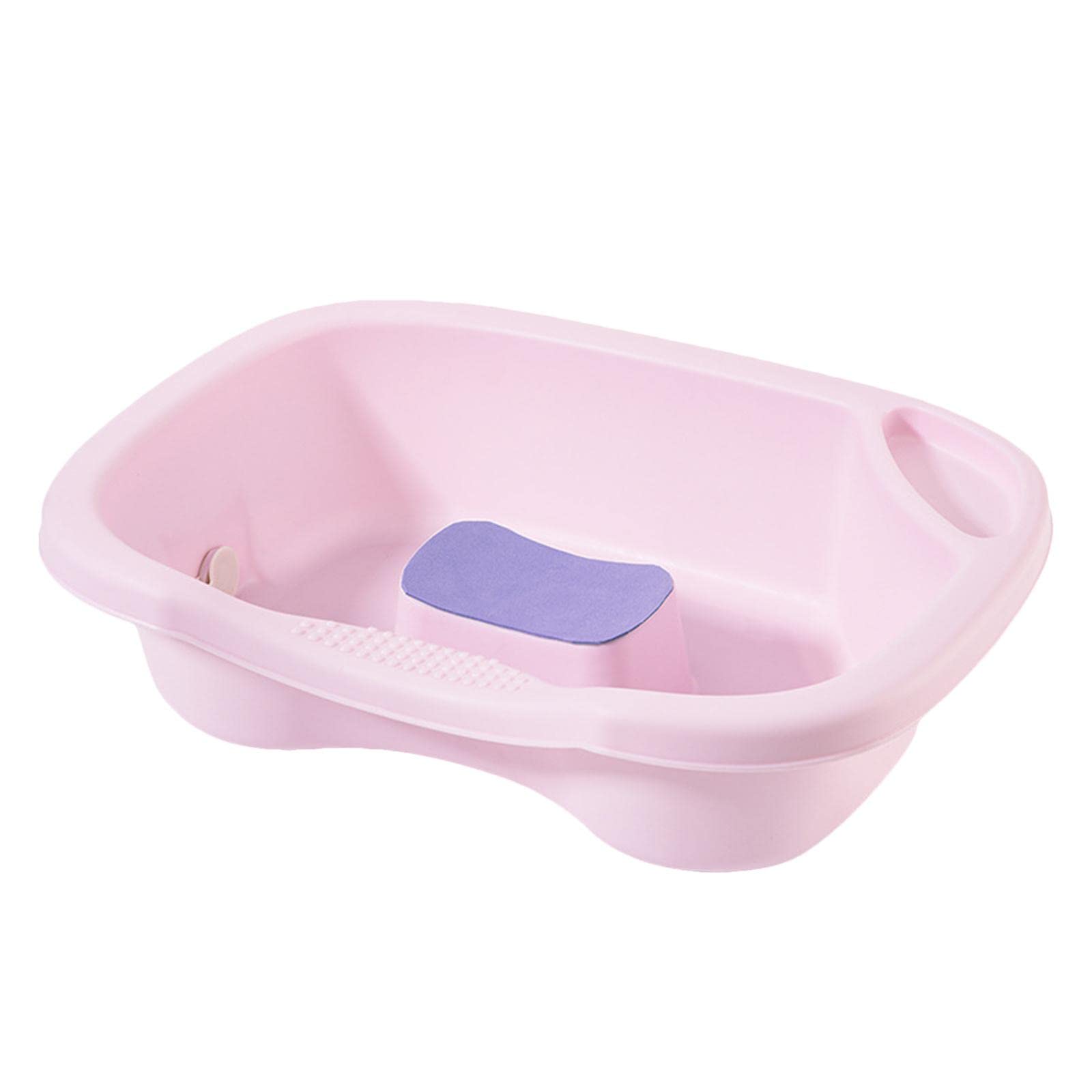 Sharplace Haarwaschbecken, mit Ablaufschlauch, Nackenstütze, zum Haarewaschen im Friseursalon, ROSA