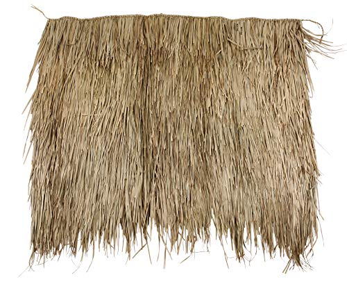 amaZulu Inc. Eco-Friendly Mexican Roof Thatch - Hand-Woven Palm Leaf Roll for DIY Projects, Duck Hunting Camo Mesh, Tiki Bar, Palapa Thatch Roofing, Patio Umbrella - 4 × 4 Feet