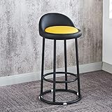 Matériaux de Qualité -- Revêtu de PU élégant, doux au toucher et facile à nettoyer, avec un rembourrage en mousse haute résilience pour un confort durable. Supporté par des pieds en fer pouvant supporter jusqu'à 150 kg. Parfait comme Tabouret Bar Blanc ou Tabouret De Cuisine.