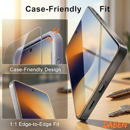 Image of DABEN (2 Pack) Align-X for Samsung Galaxy S26 Ultra Screen Protector - Military-Grade Protection, 10H+ Tempered Glass, Auto-Alignment Tray, Case Friendly