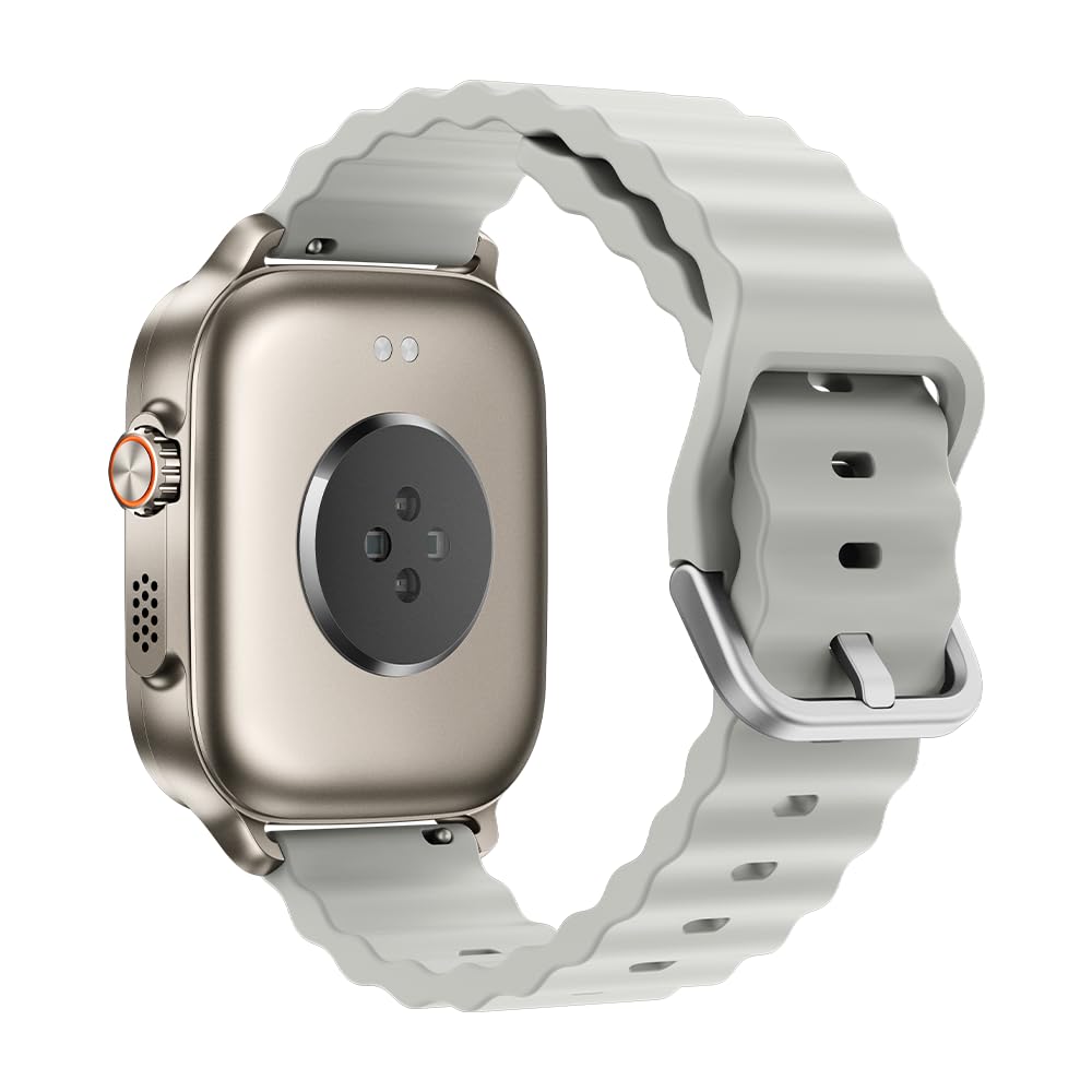 realme Watch 5, Smartwatch con display AMOLED 1.97", Chiamate Bluetooth, Resistenza Acqua IP68, Contapassi/Cardiofrequenzimetro/Sonno, 110+ modalità Fitness, GPS, NFC, Silver