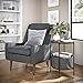 Nathan James Round Modern Side Accent or End Table for Living Room and Bedroom and Nursery Room