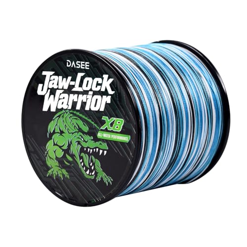 8 Strands Braided Line, Wear Resistant Fishing Line, 10-100LB, No Stretch, Abrasion Resistance, Braided Fishing Line (Camo Blue, 50LB-300YDS)