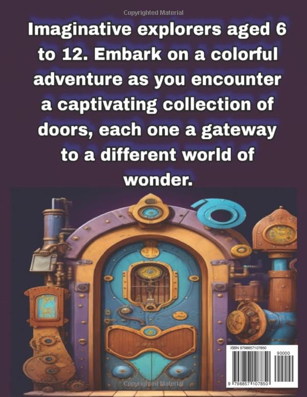 MAGICAL DOORWAYS COLORING BOOK, An Unique Coloring Book Theme, For Kids Ages 6 -12, Cute Style: Coloring Book image 3