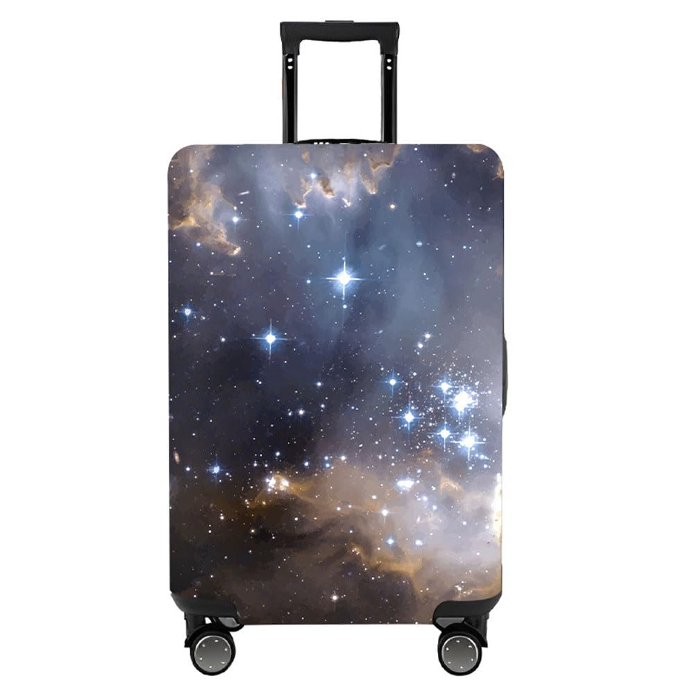 Tripnuo Elastische Koffer-Abdeckungen Passend für 18-32 Zoll, Gepäckabdeckungen für Koffer, Waschbar Schutzhaube für Koffer (Milky Way, XL)