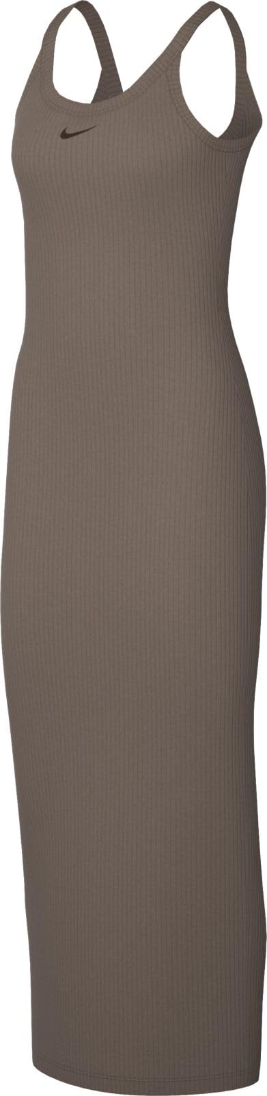Nike Nike Sportswear Chill Knit ENG Anliegendes Mini-Rib-Tank-Kleid (Damen) Mini Abito da Serbatoio a Coste Donna
