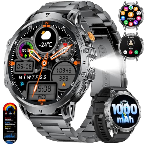 Smart Watch for Men with Bluetooth & Heart Rate