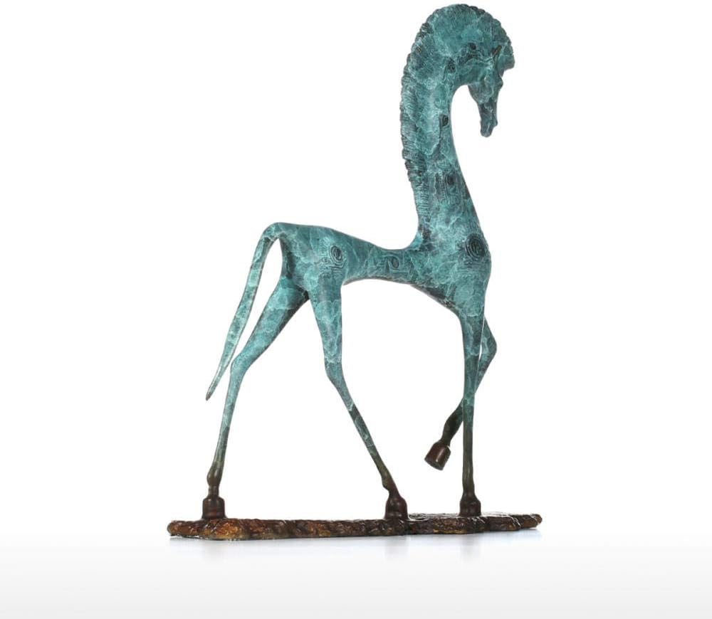 Home Bust Handmade Sculptures Ornaments Statues and Figurines 3D Digital Modeling Egypt Deliacte Copper Horse Decoration Sculpture Sense of Art Original Design
