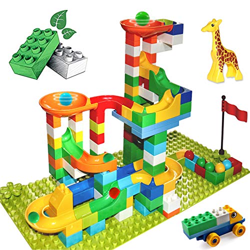 Marble Run Building Blocks 137 Pcs Classic Big Blocks Stem Toy Bricks Set Kids Race Track Compatible With All Major Brands Bulk Bricks Set For Boys Girls Toddler Age 3 4 5 6 7 8 Buy Online