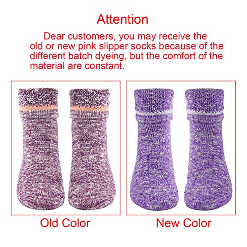 Image of Womens Non-slip Waterproof Slipper Socks With Grippers