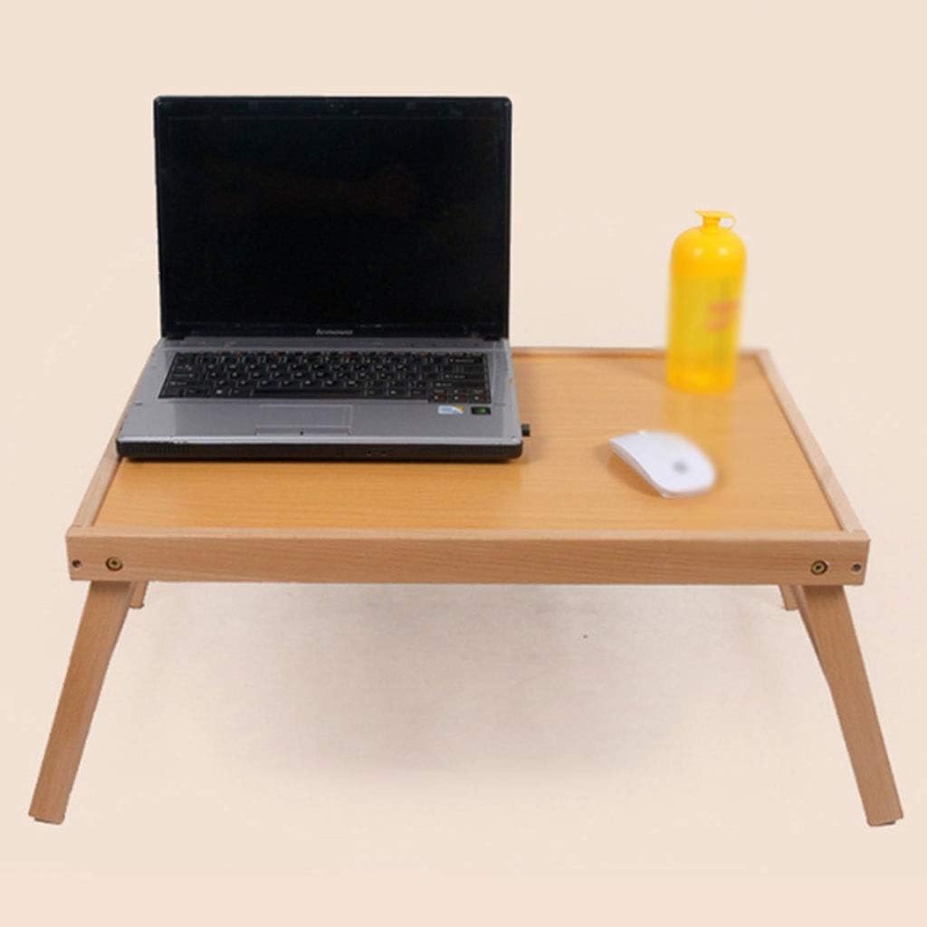 VejiA Foldable Laptop Table, Large Size Laptop Tray Desk Foldable Bed Table Tray, Breakfast Serving Tray Gaming Writing 4 Leg Locks
