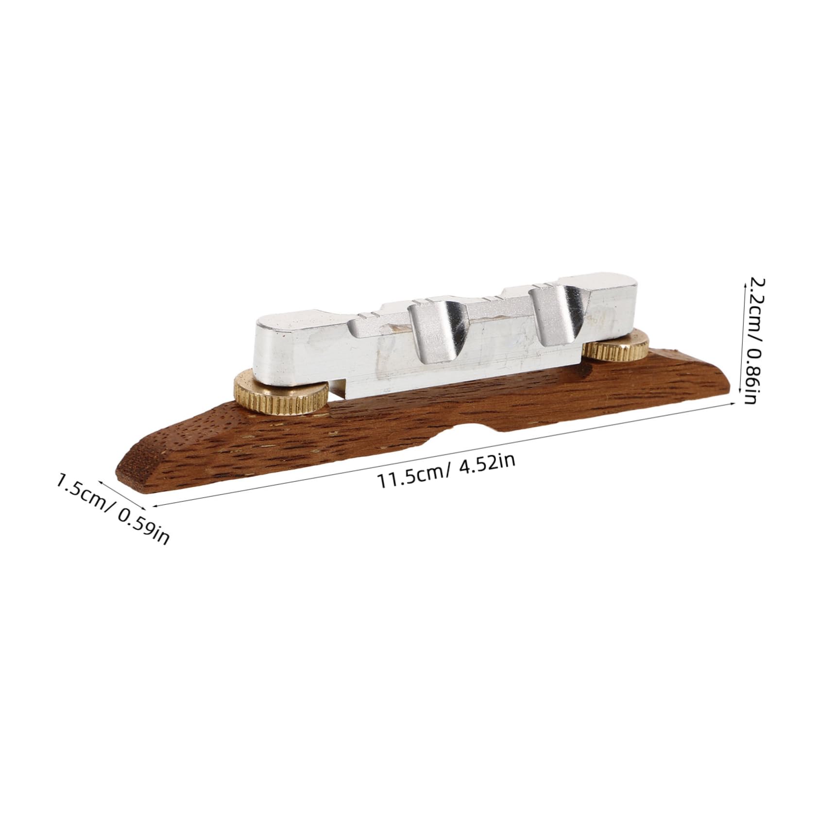 Kisangel Chevalet de Banjo en Bois de Palissandre Pièce de Remplacement Stable et Lisse Accessoire pour Banjo à Cordes Pont pour Instrument de Musique Adapté aux Amateurs et Professionnels