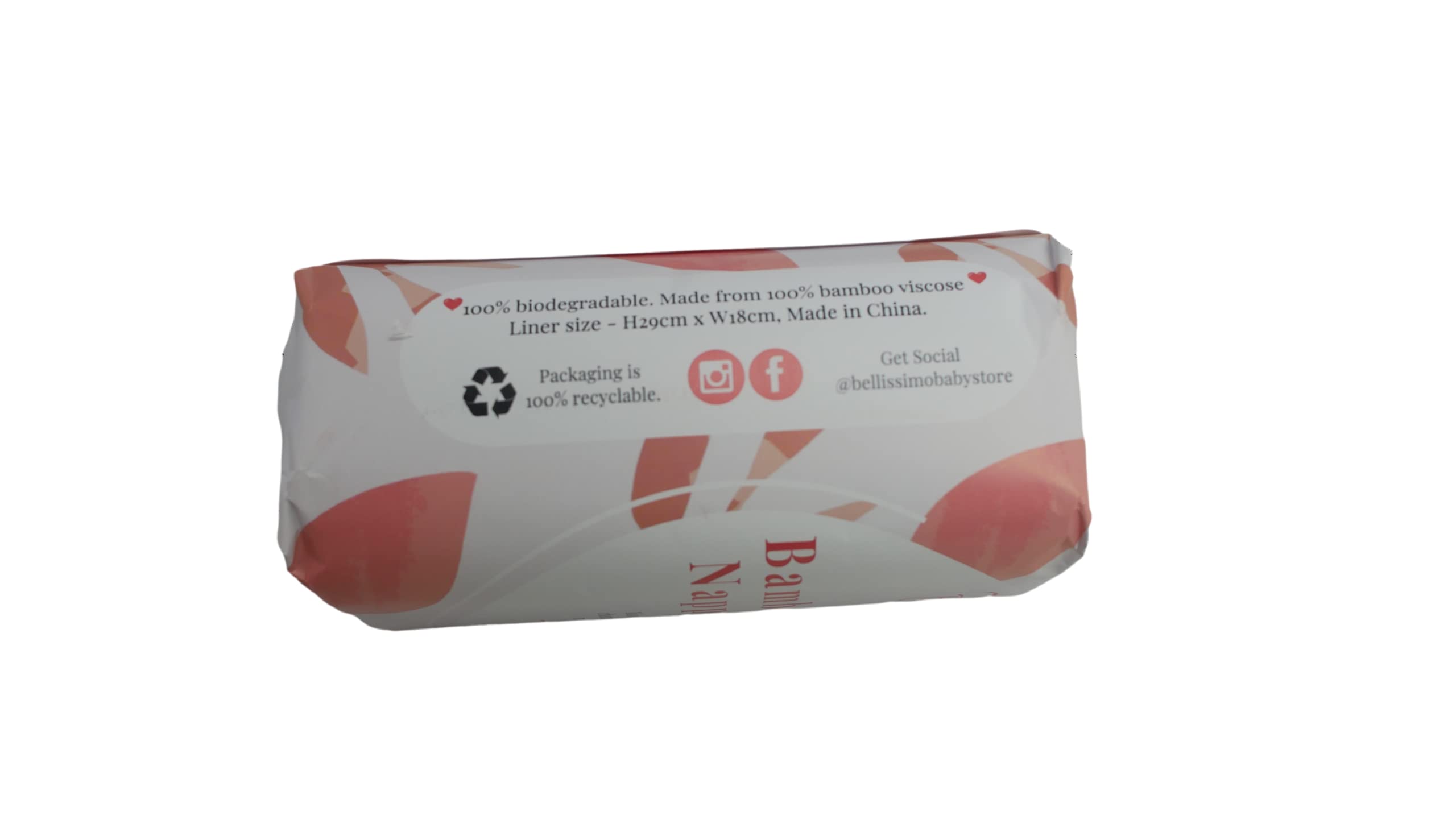 Lot de 300 couches biodégradables en bambou ☆ Grande doublure douce réutilisable compostable pour couches en tissu réutilisables