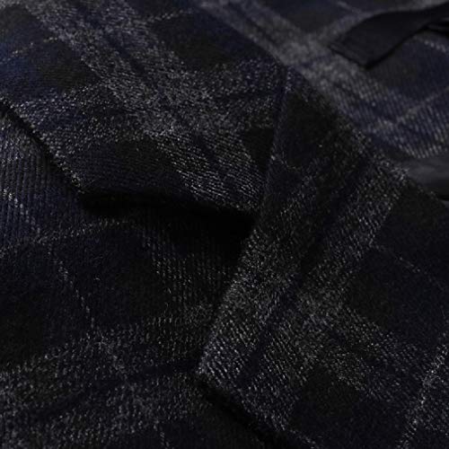 Jaqueta Blazer Masculina VITryst-Men com Estampa Xadrez Slim Fit Casual com Bojo Único, As2, US X-L=