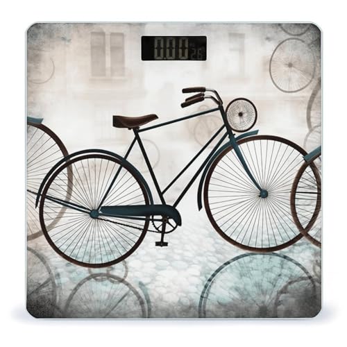 Báscula Digital Retro Bicycle para Baño de Alta Precisión miniatura 1