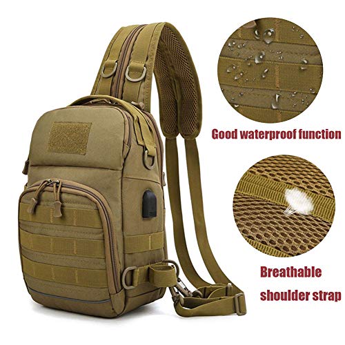 Sac De Peche Extérieur Résistant À l'eau À Dos Épaule Sac Bandoulière Sling avec Rod Holder Tackle Sac de pêche… - Image 7