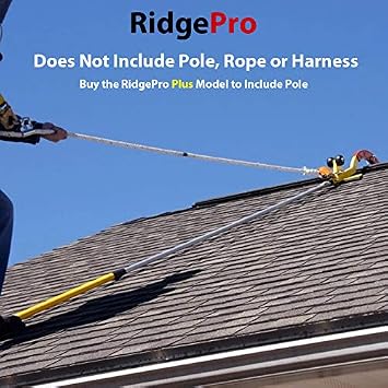 The RidgePro Roof Anchor, Roofing Tool, Roof Hook for First Man Up (FMU) Last Man Down (LMD) The Ridge Pro Newer Version (No Pole)