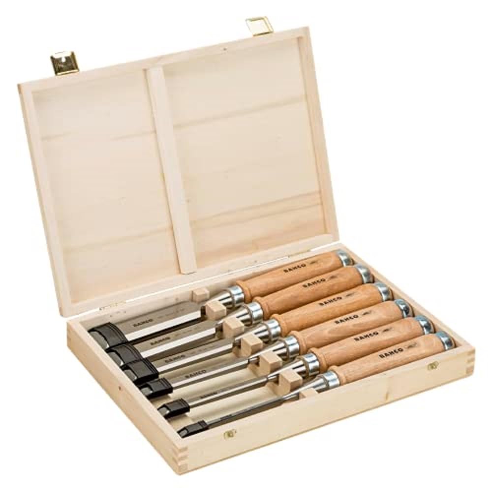 Bahco 425-083 425-Set Wooden Box (6 Piece) - Sandvik Chisels