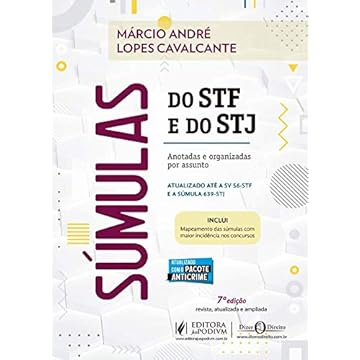 Capa do livro Súmulas do STF e do STJ