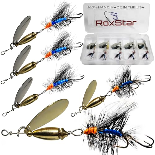 RoxStar Fly Strikers Blue Series | Proven Nationwide to Out-Fish Any Trout Spinner | Hand-Crafted in The USA | Stop Fishing - Start Catching!