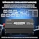 OLTEANP 4000W Wechselrichter Reiner Sinus 12V auf 230V KFZ Spannungswandler mit LCD-Bildschirm-Fernbedienung, 2 AC Steckdosen,USB & Type-C Port Solar Power Inverter für Wohnwagen, Boot, Camping