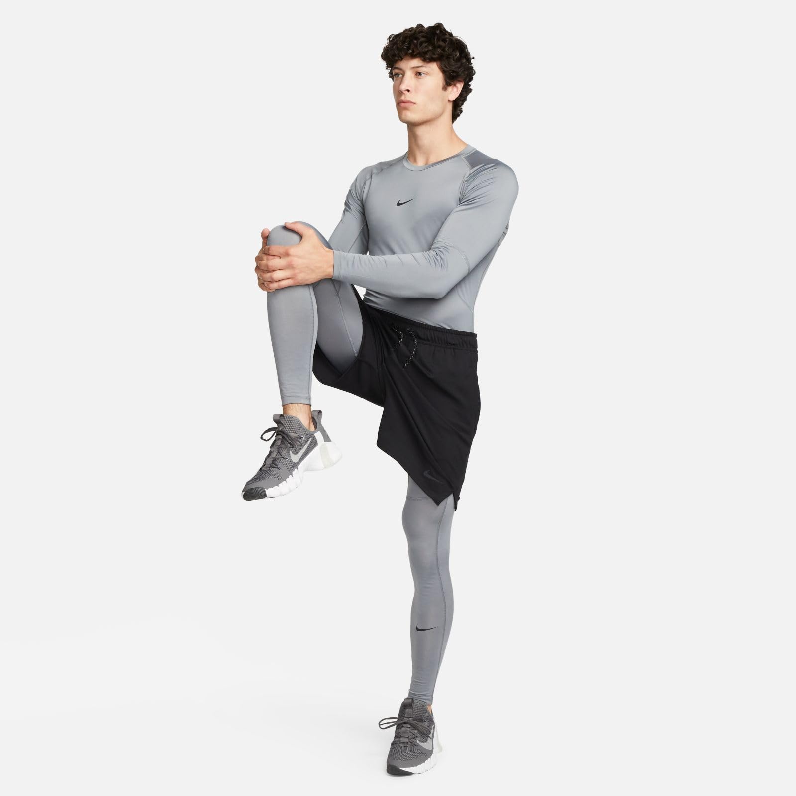 NIKE M Np Df Tight Top Ls Maglia lunga Uomo