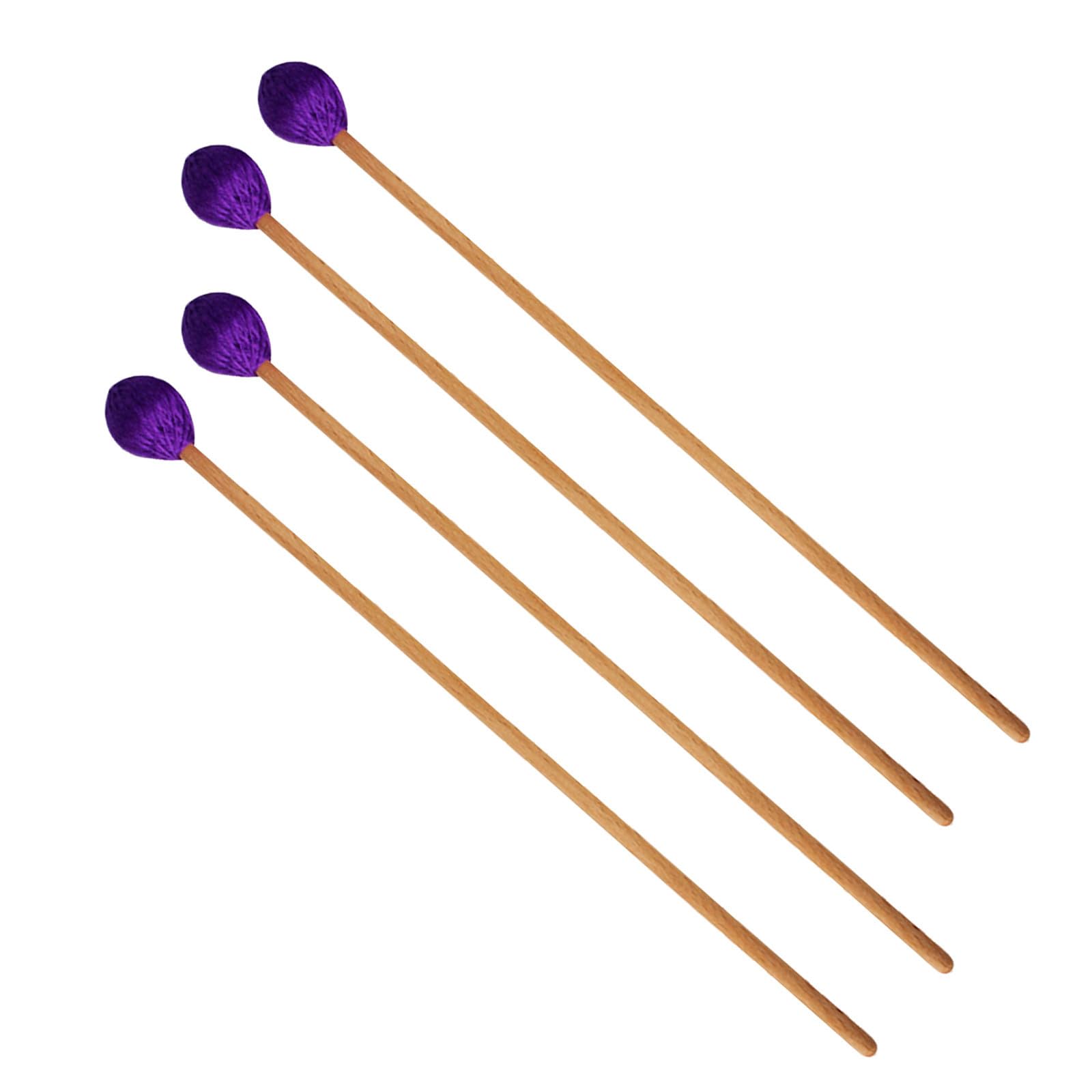 minkissy 4 Piezas Mazo para Marimba con Cabeza de Morada para Percusión para Músicos Intermedios Accesorio de Instrumento Durabilidad