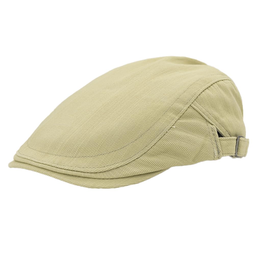 KeepSa Herren Newsboy Schiebermütze Flatcap Baumwolle Teller