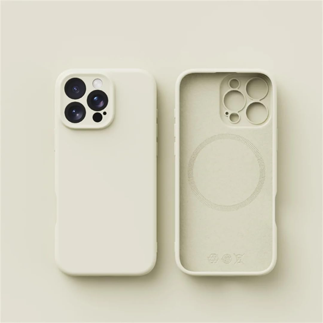 Coque iPhone 16Pro Max silicone blanc pour le bureau et sorties - 8
