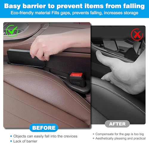 2er-Pack Aufbewahrungsbox für Autositz-Lückenfüller, 40,9 x 6,5 cm Autositz-Lückenfüller, aufbewahrungsbox für autositze, sitzspaltfüller auto, autositz lückefüller organizer, car seat gap box