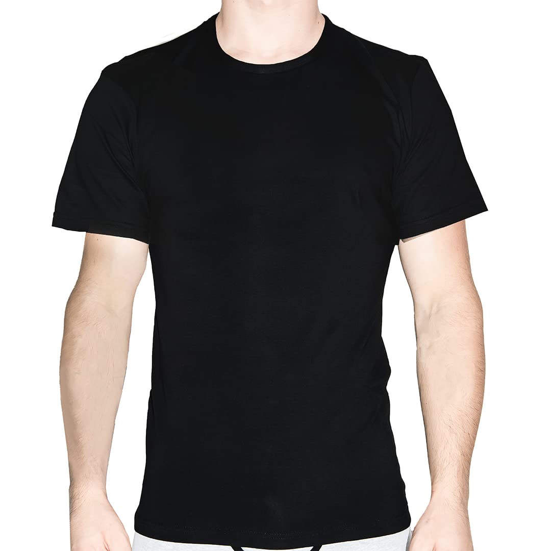 Maglia Intima (Pacco da 3) Uomo, 100% Cotone, Elasticizzata, Traspirante, Fresca