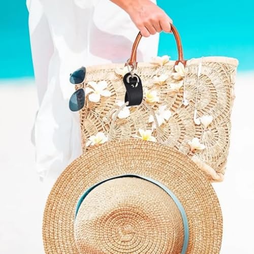 Generic Unisex-Adult Hat Clip for Travel, Black, 6 Pcs, Leather/Alloy, Modern Leather, Adjustable, Not Water Resistant, Casual, Travel Accessory, Cowboy Hat Style4