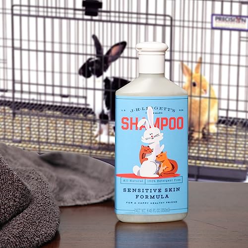 Image of J.R.LIGGETT'S Liquid Small Animal Shampoo for Sensitive Skin, Natural Cleanser for Rabbits, Guinea Pigs, and Small Pets, Hypoallergenic Formula, Detergent-Free, 8.45 fl oz