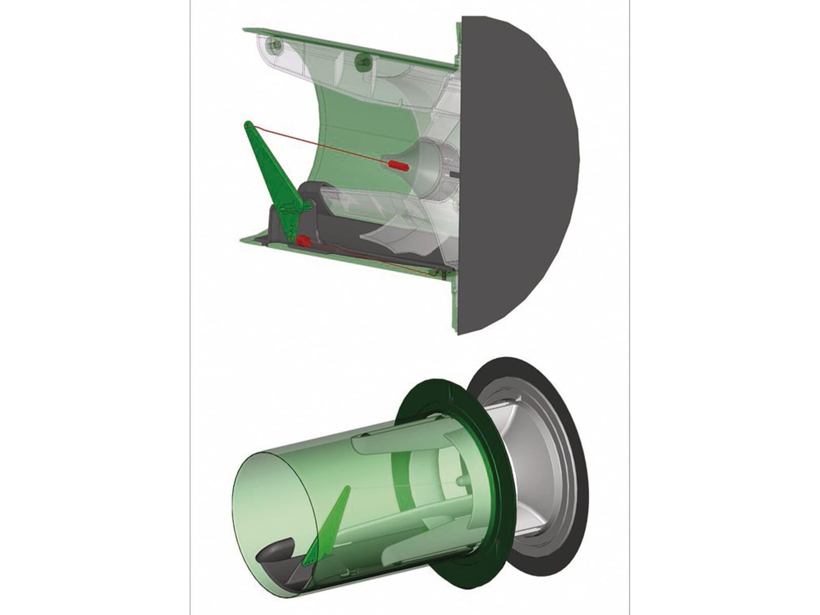 NABER COMPAIR® Flow Star GTS 150 Mauerkasten Ø150 mm (Rundrohranschluß)