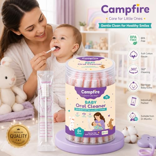 Image of Campfire Baby Tongue Cleaner, Pack of 30
