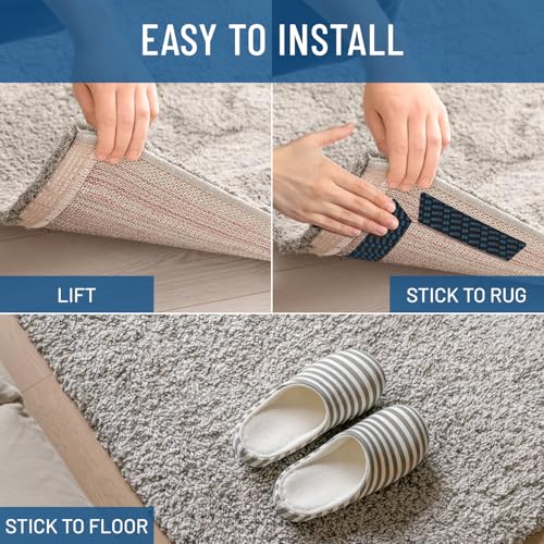 Everlasting Comfort RG 8 Pack Non Slip Rug Grippers For Wood Floors And Tile Floors thumb #5