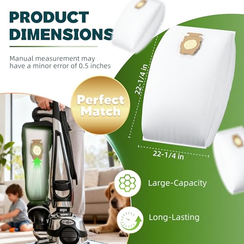 Image of 18 Pack Vacuum Bags [Model 204814] Compatible with Kirby Sentria /Avalir /Ultimate G Series | Replaces F-Style & Twist-Style 204811 205811 204808 | Replacement Parts by Improvedhand