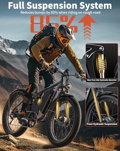 E·Bycco 6000W Peak Dual Motor Electric Bike for Adults, 52V