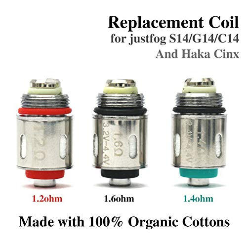 DrafTor 5 Packs Coil für S14 Q14 Q16 P16A, 1.2Ω, 1.4Ω, 1.6Ω mit Bio-Baumwolle, Ohne Nikotin(1.6Ω) – Bild 6