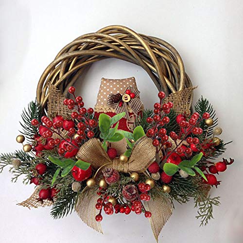 Felice Arts Artificial Red Berry, 12 Pack Christmas Berry Stems Faux Holly Berries Branches for Christmas Tree Fireplace Wreath Crafts Holiday and Home Decor