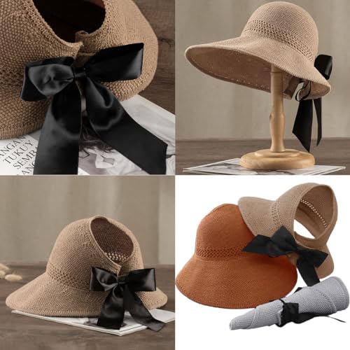 Visera de sol para mujer UPF 50+ con lazo miniatura 6