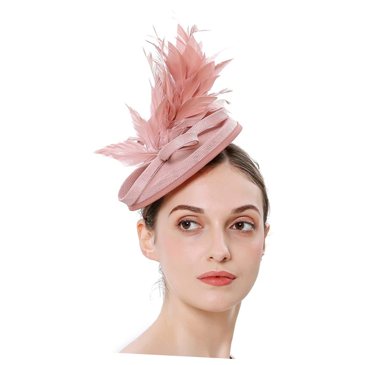 Abaodam 2pezzi Fascinator Elegante per Donne con Fiore di Piume e Rete Cappello da Tea Party Accessorio Versatile per Cerimonie Eventi e Occasioni Speciali