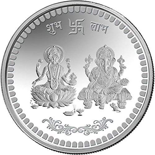 MMTC-PAMP 10 gm, 999 Silver Laxmi Ganesh Precious Coin