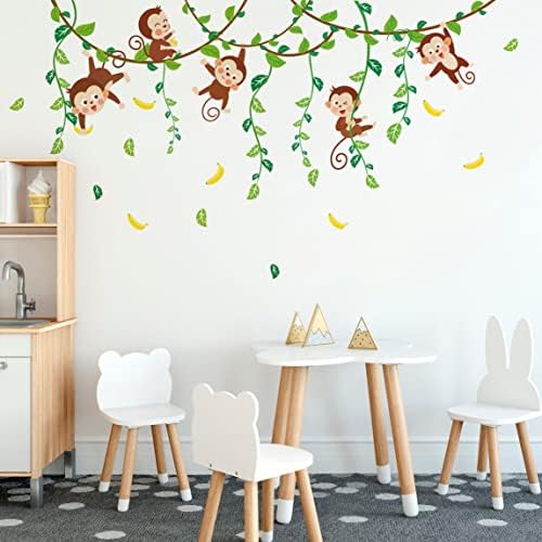StickersWall Kids Wall Stickers Childrens Nursery Wall Stickers Monkey