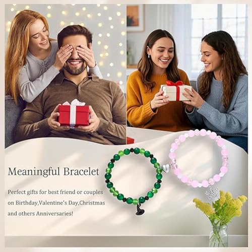 Image of Elphaba Glinda Friendship Matching Bracelets-Crown Witch Hat Matching Bracelets-BFF Couples Accessories Gifts for Bestfriend Couples Fans Party Dress Accessories