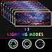 RGB Large Gaming Mouse Pad - 10 Light Modes Oversized Glowing Led Extended Mousepad, High Speed Tracking Surface Non-Slip Rubber Base (80x30 RGBsenlin)