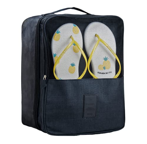 SOLOAD Schuhtasche für 3 Paar Schuhe für Reisen und den täglichen Gebrauch., schwarz, Extra Large, 3 Paar Schuhbeutel Cover