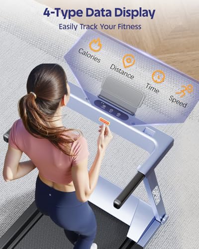 Image of Superun Treadmills for Home, 4-in-1 Foldable Treadmill with Incline, 300 LBS Capacity Running Treadmills for Home Small Spaces with Handles, 3.0 HP Folding Treadmill with Smart APP
