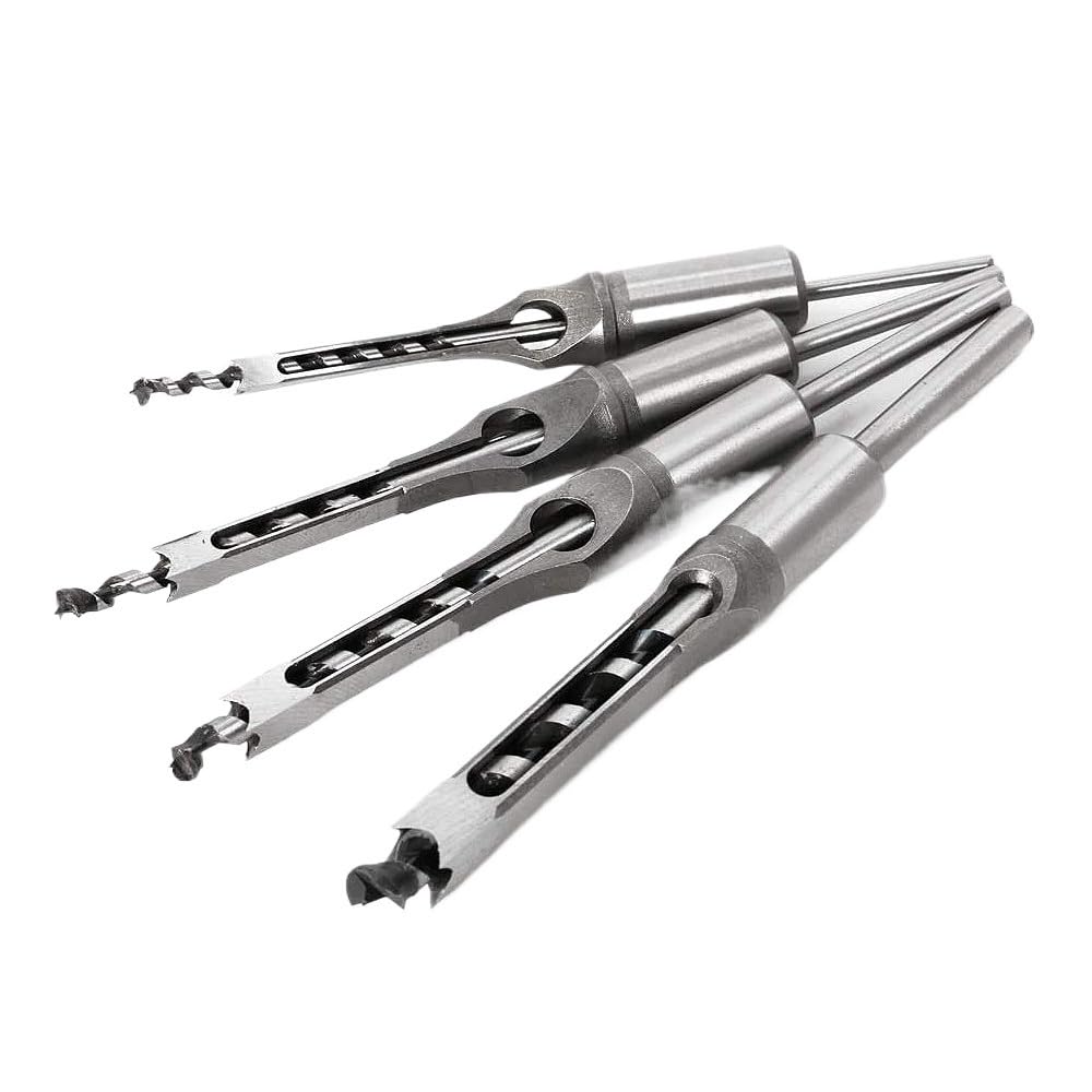 1 pz 6-25 mm HSS punte for trapano a foro quadrato elicoidale scalpello for mortasa a coclea sega estesa for utensili for la lavorazione del legno(8mm)