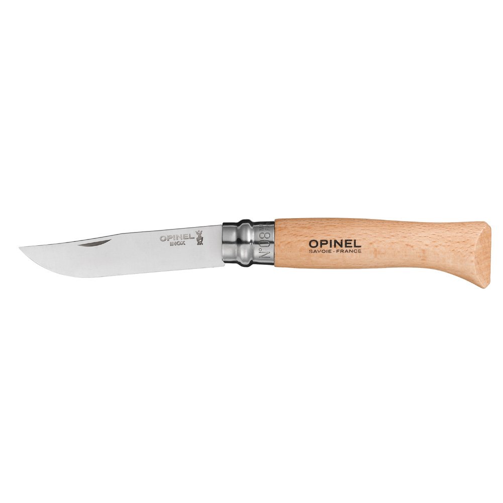 Opinel 04428VRI - Navaja con Hoja de Acero Inoxidable, Color Beige, Talla 8.5 cm